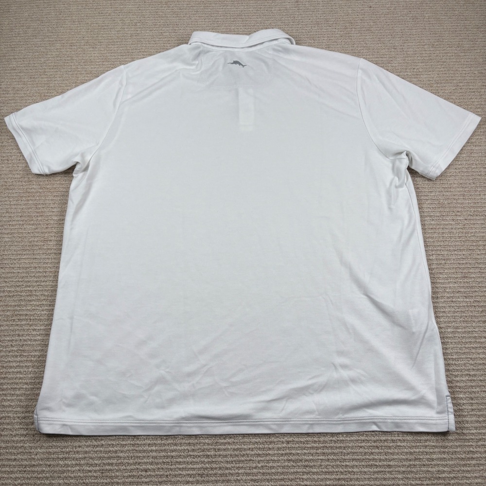 Tommy Bahama Polo Shirt Mens XL White Emfielder Island Life Coastal Tropical - Picture 5 of 12